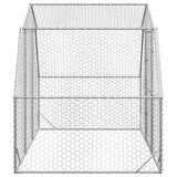 Chicken Run 2.5x2x2.25 m Galvanised Steel - Top-Down View