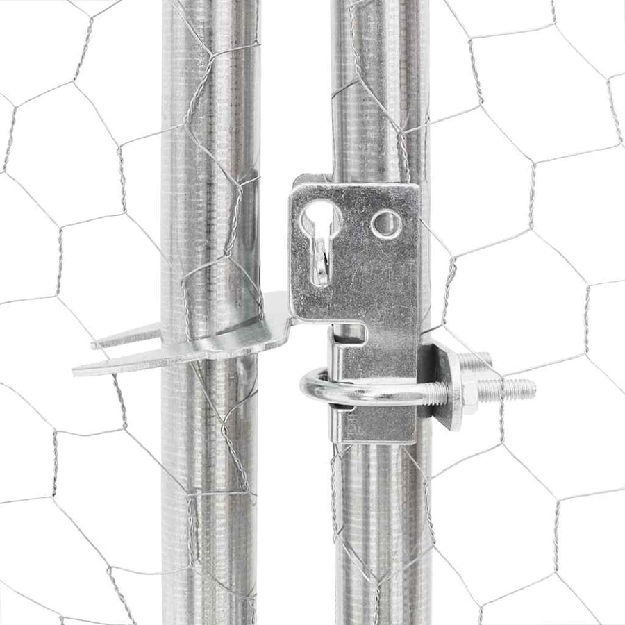 Chicken Run 2.5x2x2.25 m Galvanised Steel