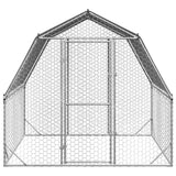 Chicken Run with Roof 2.5x2x2.25 m Galvanised Steel