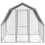 Chicken Run with Roof 2.5x2x2.25 m Galvanised Steel