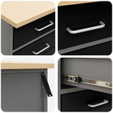 Work Bench with Drawer Black and Grey 50 x 55 x 85 cm