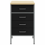 Work Bench with Drawer Black and Grey 50 x 55 x 85 cm - 45-Degree Angle