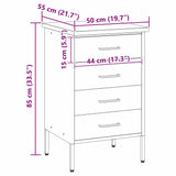 Work Bench with Drawer Black and Grey 50 x 55 x 85 cm - Extra Image