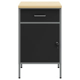 Work Bench with Drawer with Lock Black and Grey 50 x 55 x 85 cm - Side View