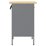 Work Bench with Drawer with Lock Black and Grey 50 x 55 x 85 cm