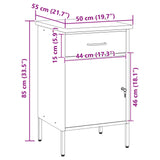 Work Bench with Drawer with Lock Red and Grey 50 x 55 x 85 cm