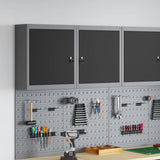 Tool Cabinet with Shelf Black and Grey 50 x 20 x 55 cm Steel