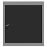 Tool Cabinet with Shelf Black and Grey 50 x 20 x 55 cm Steel - Close-Up Angle