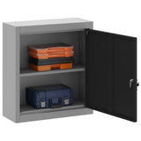 Tool Cabinet with Shelf Black and Grey 50 x 20 x 55 cm Steel