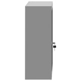 Tool Cabinet with Shelf Black and Grey 50 x 20 x 55 cm Steel