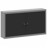 Tool Cabinet with Shelf Black and Grey 100 x 20 x 55 cm Steel