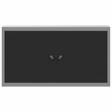 Tool Cabinet with Shelf Black and Grey 100 x 20 x 55 cm Steel - Close-Up Angle