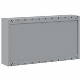 Tool Cabinet with Shelf Red and Grey 100 x 20 x 55 cm Steel