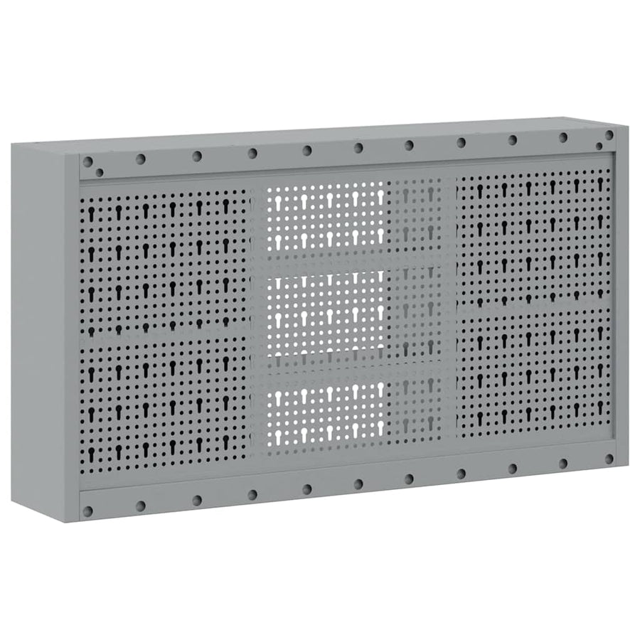 Tool Cabinet with Shelf Black and Grey 100 x 20 x 55 cm Steel