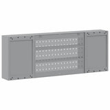 Tool Cabinet with Shelf Black and Grey 150 x 20 x 55 cm Steel