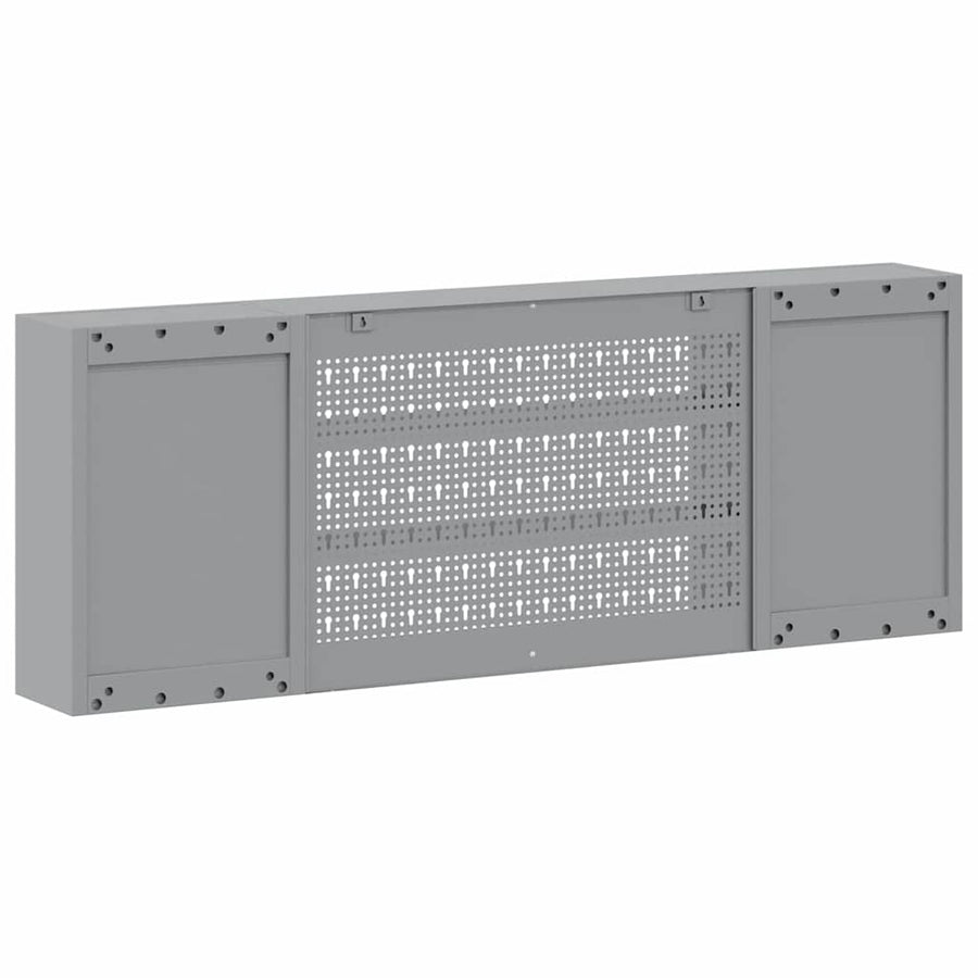 Tool Cabinet with Shelf Black and Grey 150 x 20 x 55 cm Steel