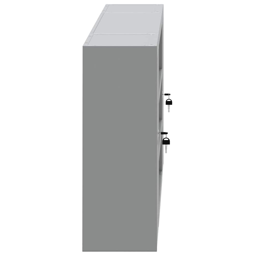 Tool Cabinet with Shelf Black and Grey 150 x 20 x 55 cm Steel