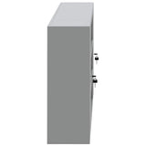 Tool Cabinet with Shelf Black and Grey 150 x 20 x 55 cm Steel