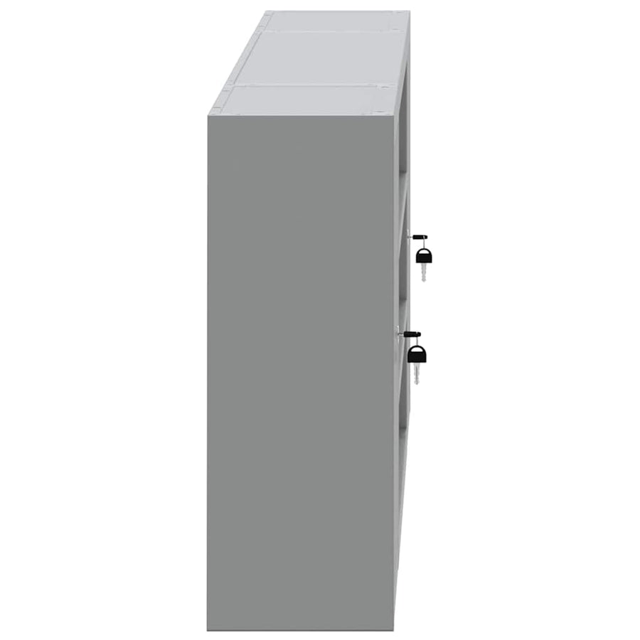 Tool Cabinet with Shelf Black and Grey 150 x 20 x 55 cm Steel