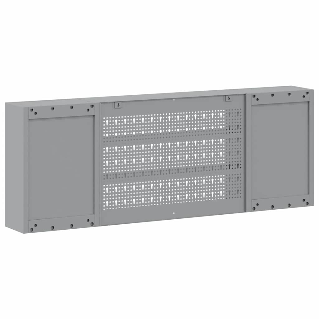 Tool Cabinet with Shelf Red and Grey 150 x 20 x 55 cm Steel