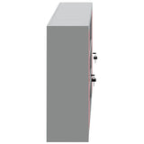 Tool Cabinet with Shelf Red and Grey 150 x 20 x 55 cm Steel