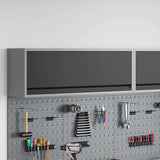 Tool Cabinet with Storage Black and Grey 100 x 25 x 35 cm Steel