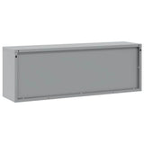 Tool Cabinet with Storage Black and Grey 100 x 25 x 35 cm Steel - 45-Degree Angle