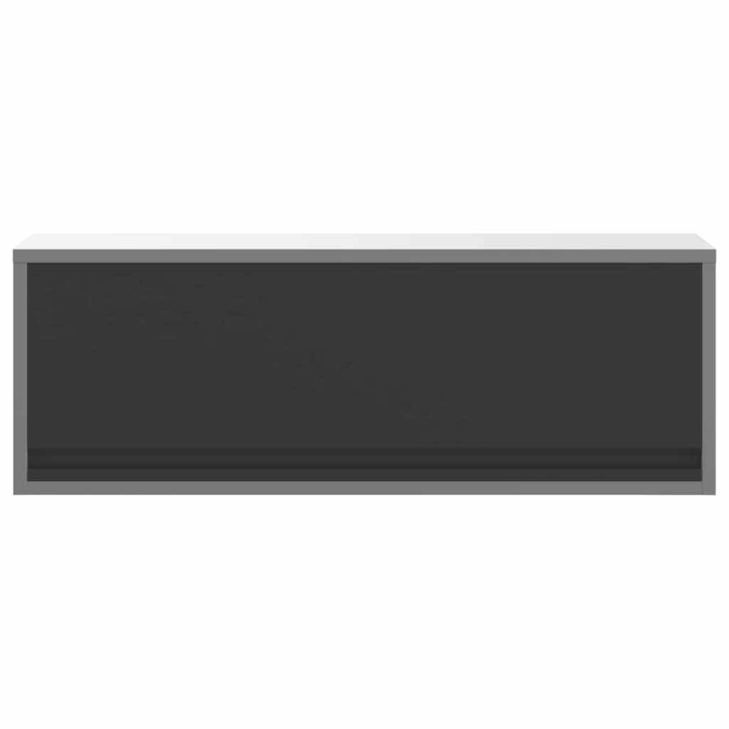 Tool Cabinet with Storage Black and Grey 100 x 25 x 35 cm Steel