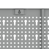 Tool Wall Panel 2 pcs Grey 100 x 1 x 60 cm Steel - Extra Image