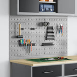 Tool Wall Panel 2 pcs Grey 100 x 1 x 60 cm Steel