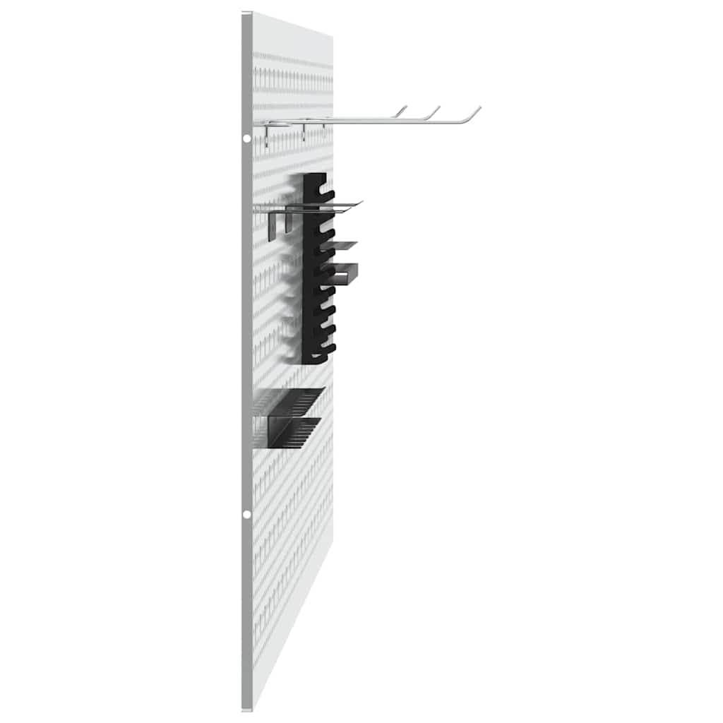 Tool Wall Panel 2 pcs Grey 100 x 1 x 60 cm Steel