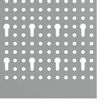 Tool Wall Panel 3 pcs Grey 150 x 1 x 60 cm
