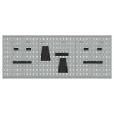 Tool Wall Panel 3 pcs Grey 150 x 1 x 60 cm
