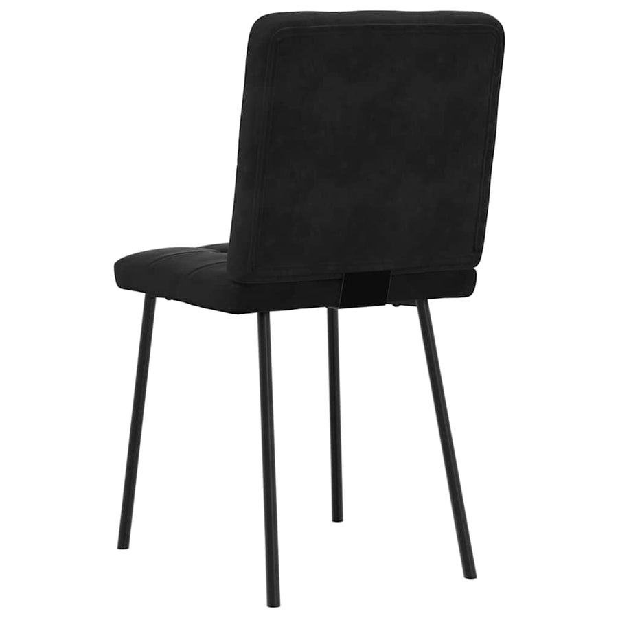 Dining Chairs 2 pcs Black Velvet