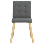 Dining Chairs 2 pcs Dark Grey Fabric