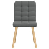 Dining Chairs 2 pcs Dark Grey Fabric
