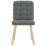 Dining Chairs 2 pcs Dark Grey Fabric