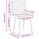 Dining Chairs 2 pcs Black Velvet - Extra Image