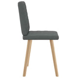 Dining Chairs 2 pcs Dark Grey Fabric - 45-Degree Angle