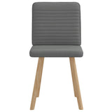 Dining Chairs 2 pcs Dark Grey Fabric