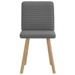 Dining Chairs 2 pcs Dark Grey Fabric