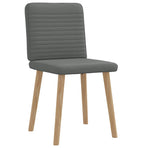 Dining Chairs 2 pcs Dark Grey Fabric