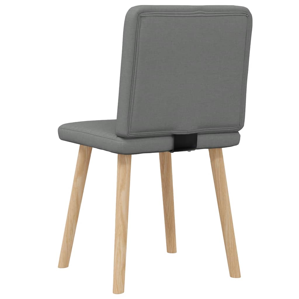 Dining Chairs 2 pcs Dark Grey Fabric