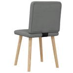 Dining Chairs 2 pcs Dark Grey Fabric