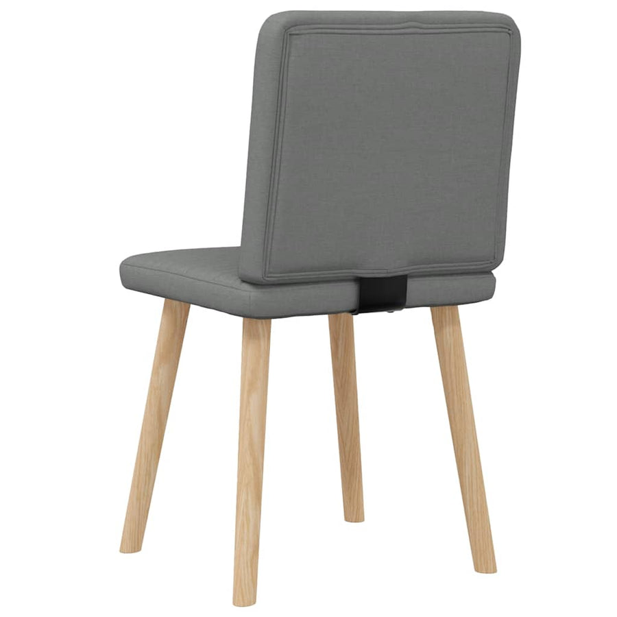 Dining Chairs 2 pcs Dark Grey Fabric