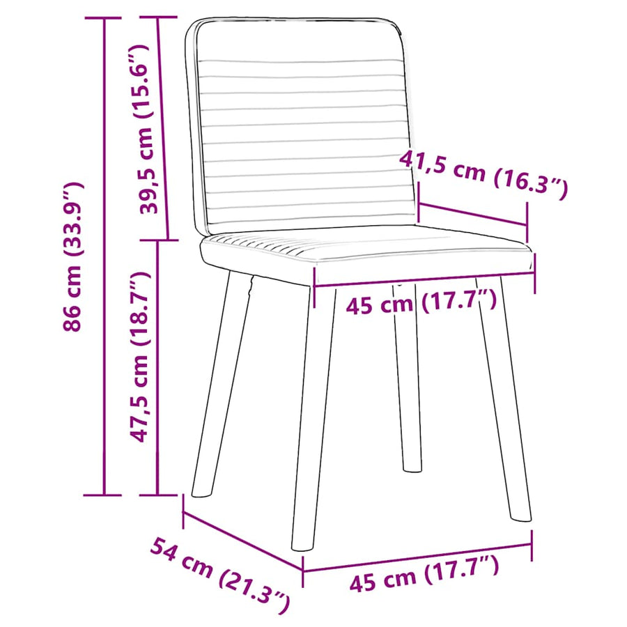 Dining Chairs 2 pcs Dark Grey Fabric