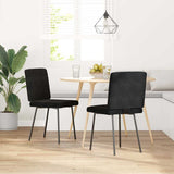 Dining Chairs 2 pcs Black Velvet