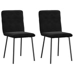 Dining Chairs 2 pcs Black Velvet