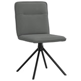 Dining Chairs 2 pcs Dark Grey Fabric - Side View
