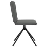 Dining Chairs 2 pcs Dark Grey Fabric - 45-Degree Angle